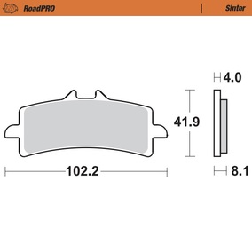 Moto-Master Aprilia Ducati Triumph MV Augusta Sinter Pro Road Front Brake Pads