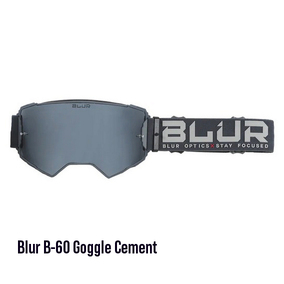 Blur B-60 MAGNETIC Goggles Cement Matte Grey (Silver Lens)