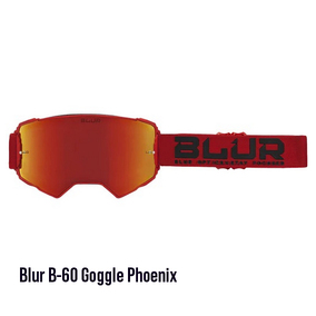 Blur B-60 MAGNETIC Goggles Phoenix Matte Red (Rad-Red Lens)