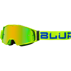 Blur B-20 Flat Hi-Viz / Blue Goggles