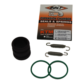 BOLT GAS GAS HUSQVARNA KTM 200cc-300cc EXPANSION CHAMBER SEALS & SPRINGS