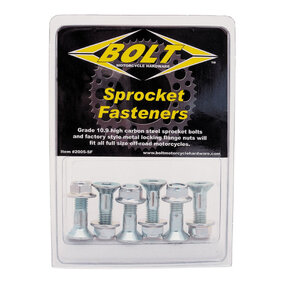 BOLT JAP 2008-HS HUB-SAVERS SPROCKET BOLTS - SILVER