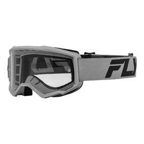 FLY FOCUS GOGGLE SILVER/CHARCOAL CLEAR LENS