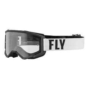 FLY FOCUS YOUTH GOGGLE WHITE/BLACK CLEAR LENS