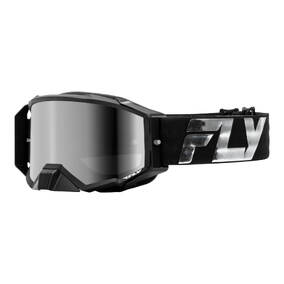 FLY ZONE ELITE GOGGLE BLACK/SILVER W/ SILVER MIRROR/SMOKE LENS