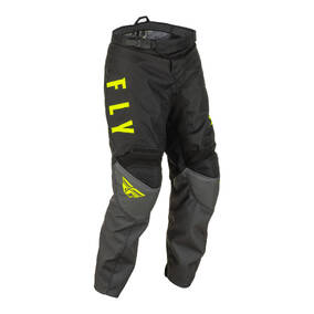 Fly Racing F-16 Youth Pant - Grey / Black / Hivis