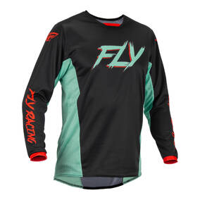 FLY KINETIC SE RAVE JERSEY BLACK/MINT/RED 