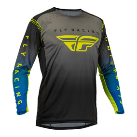 FLY '23 LITE JERSEY GREY/BLUE/HI-VIS 2XL