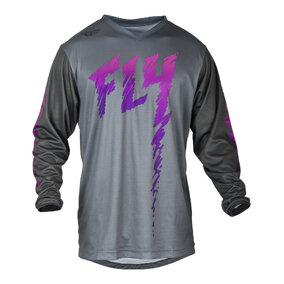 FLY YOUTH F-16 JERSEY GREY/CHARCOAL/PINK 