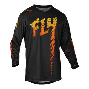 Fly Racing Youth F-16 Jersey - Black / Yellow / Orange