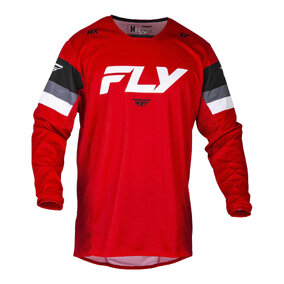 FLY KINETIC PRIX JERSEY RED/GREY/WHITE 