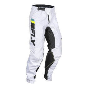 FLY KINETIC PRIX PANTS WHITE/BLACK/HI-VIS 