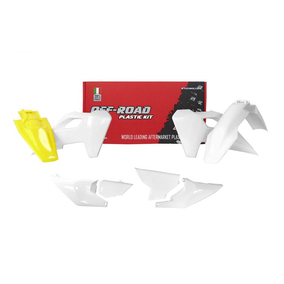 RTech Husqvarna TE / FE 24-25 Plastics Kit Yel/Wht