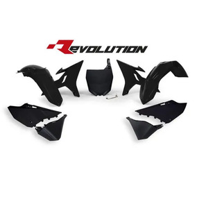 RTech Yamaha YZ125 YZ250 02-21 Black Replacement Plastics for Revolution Kit