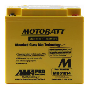 MB51814 MOTOBATT QUADFLEX BATTERY 