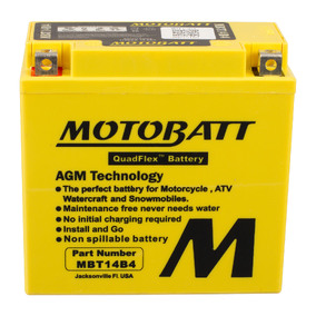 MBT14B-4 MOTOBATT QUADFLEX BATTERY 