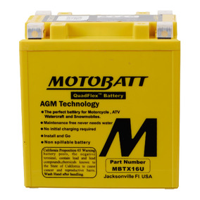 MBTX16U MOTOBATT QUADFLEX BATTERY 