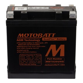 MBTX20UHD BLACK MOTOBATT QUADFLEX BATTERY