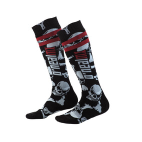 O'Neal PRO MX Crossbones Sock - Black/White