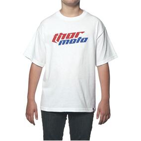 T-shirt Youth Total Moto White 