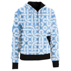 Harper Zip Hoody Womens Blue