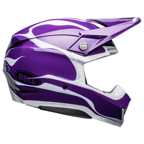 Bell MOTO-10 SPHERICAL Slayco LE Purple/White Helmet
