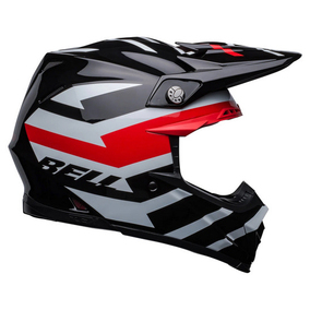 Bell MOTO-9S FLEX Banshee Gloss Black/Red Helmet