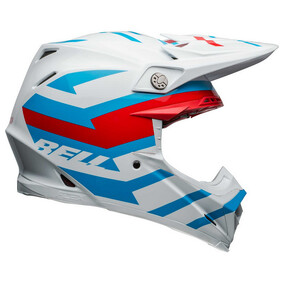 Bell MOTO-9S FLEX Banshee Gloss White/Red Helmet