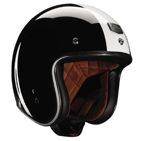 HELMET OPEN FACE THOR MX HALLMAN MCCOY BLACK WHITE 