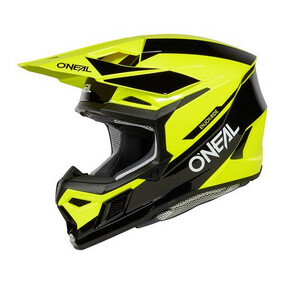 O'Neal 3SRS RACE Helmet - Black/Neon Yellow