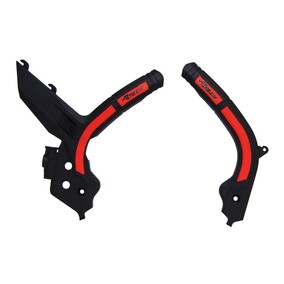 RTech SX/SXF 19-22 EXC/EXCF 20-23 Black/Orange Frame Guards