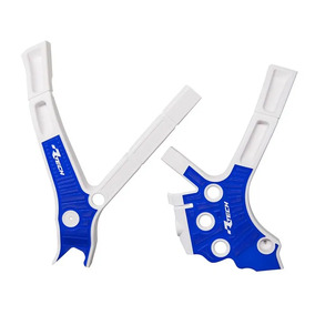 RTech Yamaha YZ125 YZ250 05-24 White / Blue Frame Guards