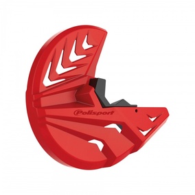 POLISPORT HONDA CRF250 CRF450 15-25 DISC PROTECTOR - RED/BLK