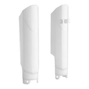 POLISPORT KTM EXC EXCF SXF SX XC 08-15 FULL WRAP AROUND FORK GUARDS - WHT