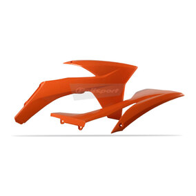 KTM SX / SXF / EXC / EXCF 11-13 Radiator Scoops Orange