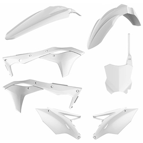 Kawasaki KX250F 17-20 Plastics Kit White