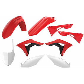 Honda CRF450R 17-20 CRF250R 18-21 Plastics Kit Red/White