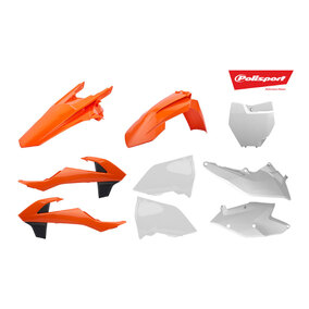 KTM SX SXF 16-18 OEM Plastics Kit Orange/White