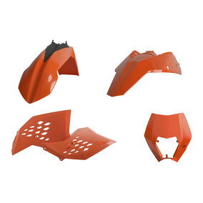 KTM EXC EXCF 08-11 Plastics Kit Orange