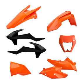 KTM EXC / EXCF 17-19 Enduro Plastics Kit Orange