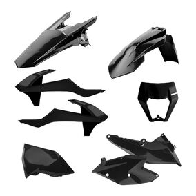 KTM EXC / EXCF 17-19 Enduro Plastics Kit Black