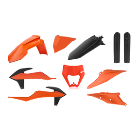 KTM EXC EXCF 20-23 Enduro Plastics Kit Orange/Black