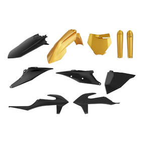 KTM SX SXF XC XCF19-22 Gold Metal Flow Plastics Kit 