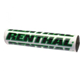 Renthal 7 / 8 10 Inch LE White / Green Bar Pad