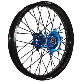 X-Tech Kawasaki KX 06-08 KXF 06-24 Suzuki RMZ250 04-06 Rear Rim (Black with Blue Hub)