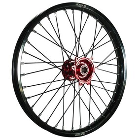 X-TECH KTM Husqvarna Husaberg Gas Gas Front Rim (Black with Red Hub)