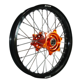 X-TECH KTM 85SX 12-20 Husqvarna TC85 14-20 Rear Rim (Black with Orange Hub)  