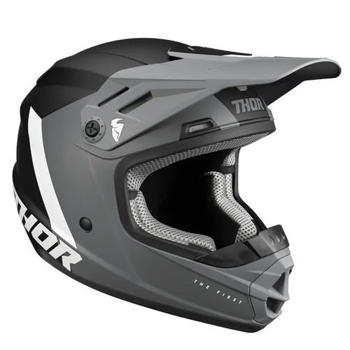 THOR MX Sector Chev Youth Helmet Grey/Black S