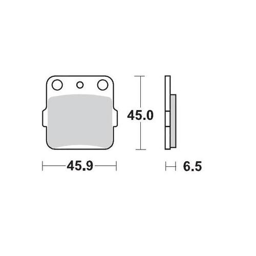 Moto-Master Sintered Front Brake Pad for Honda & Rear Brake Pad for Suzuki Yamaha 