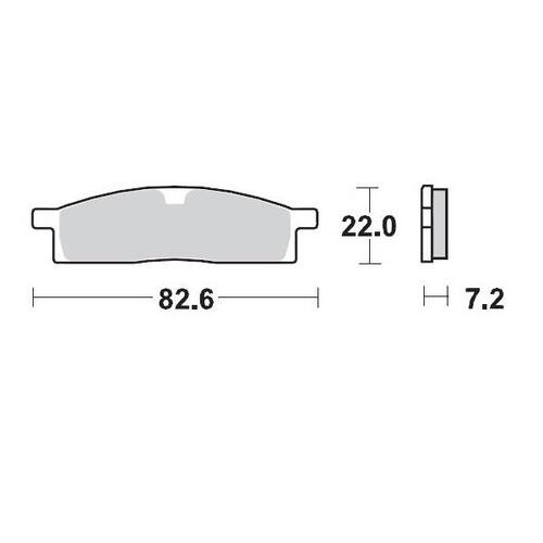 Moto-Master Yamaha YZ65 18-up YZ80 93-01 YZ85 02-up Front Left Brake Pad